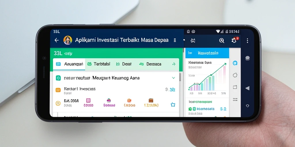 Antarmuka intuitif aplikasi Investasi 33L yang memudahkan pengguna.