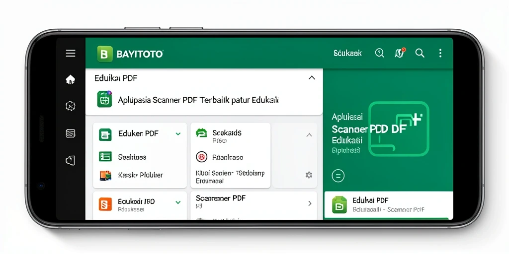 Tampilan antarmuka aplikasi BAYITOTO saat memindai dokumen PDF.