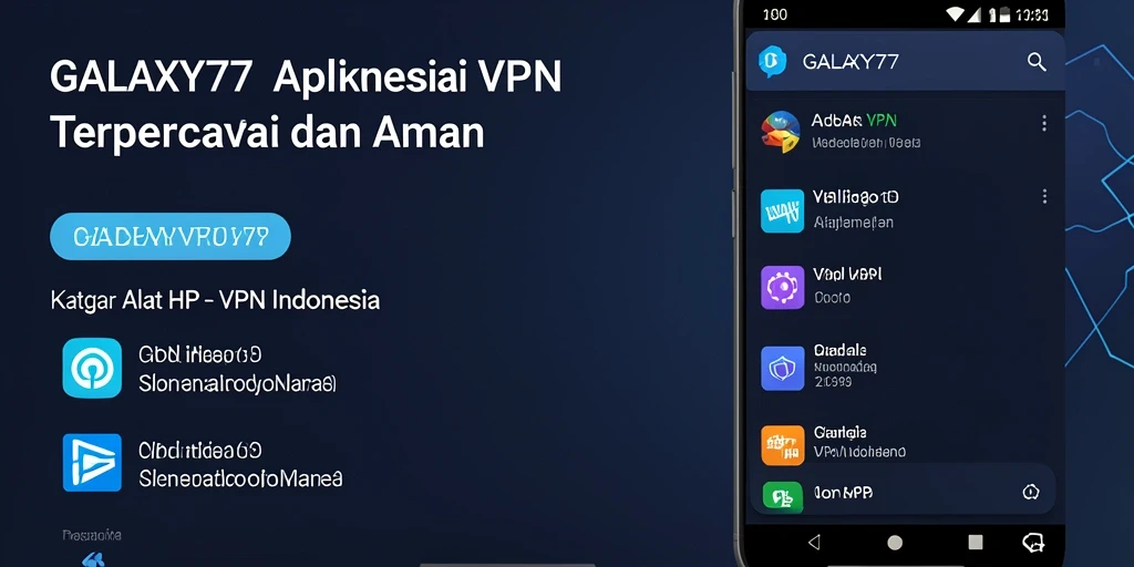 Tampilan antarmuka GALAXY77 yang sederhana dan efisien.