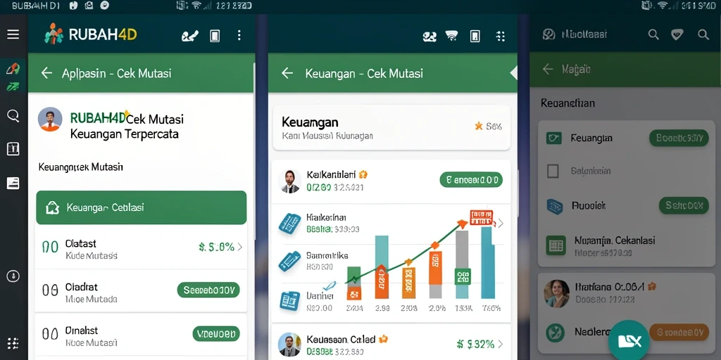 Tampilan antarmuka aplikasi RUBAH4D yang sederhana untuk Cek Mutasi keuangan.