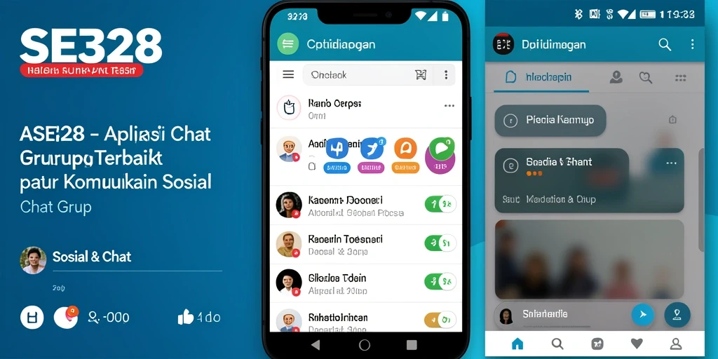 Tampilan antarmuka SE328 yang menarik dan fungsional untuk Chat Grup.