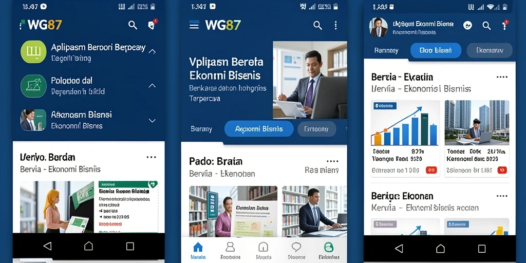 Tampilan antarmuka WG87 yang informatif dan mudah digunakan.